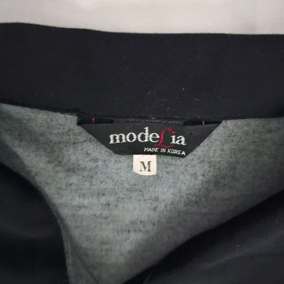 ModeLia Women's Floral Print Kimono W/ Inner Sleeveless Blouse Black Size Medium - Picture 5 of 16